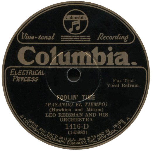 Columbia 1416-D label image