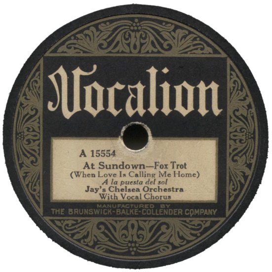 Vocalion A-15554 label image